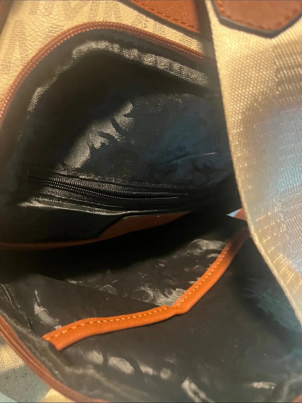 Marco Beige and Brown Monogram Backpack with Pouch